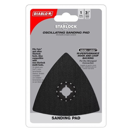 Diablo Diablo Starlock 3-3/4 in. W Rubber Oscillating Sanding Pad 1 pk DOSSAND
